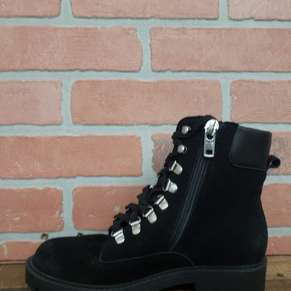 Charles David Rocky Lace-Up Suede Boots size 6